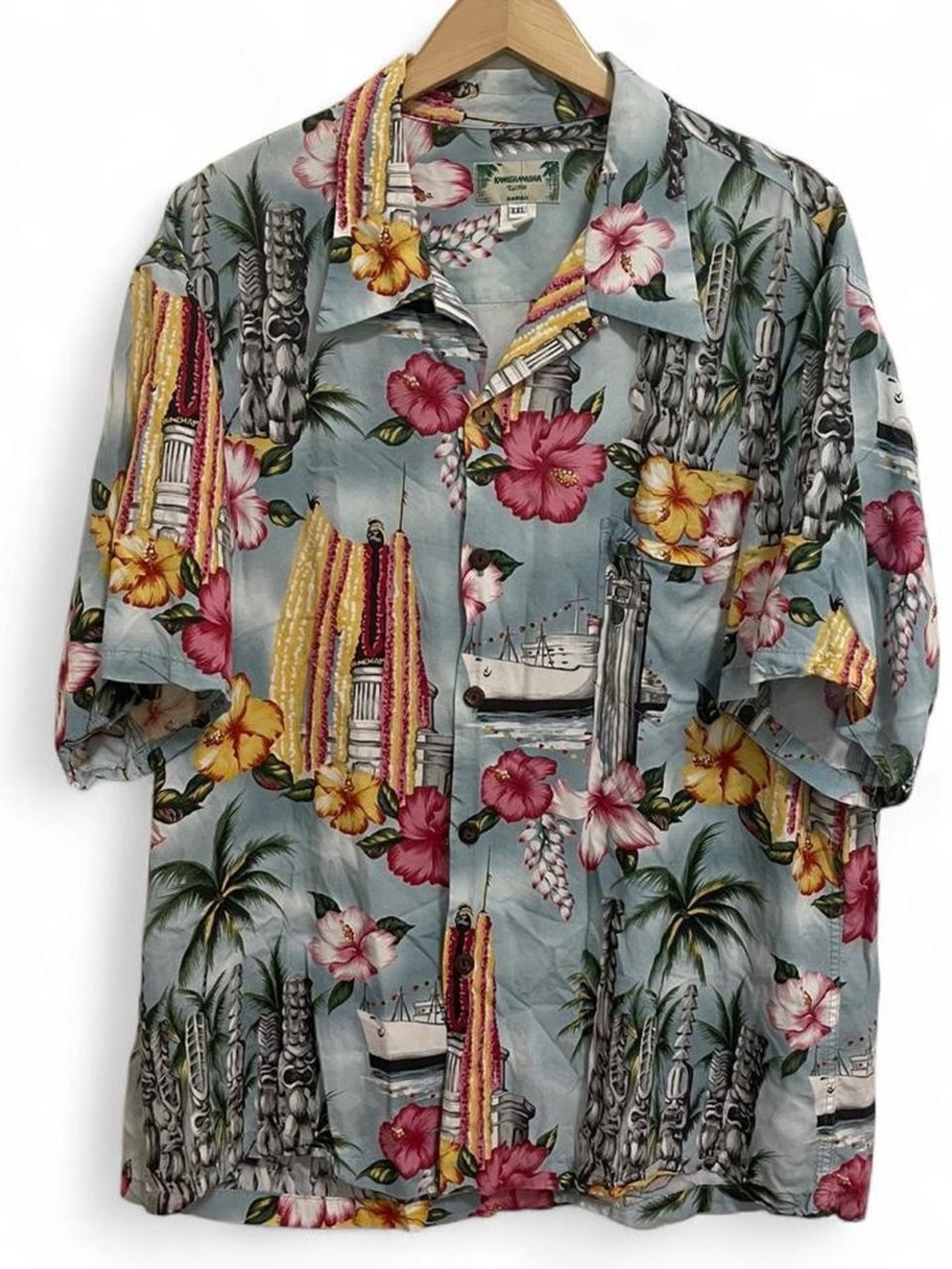 Vintage Kamehameha Hawaiian Shirt XXL